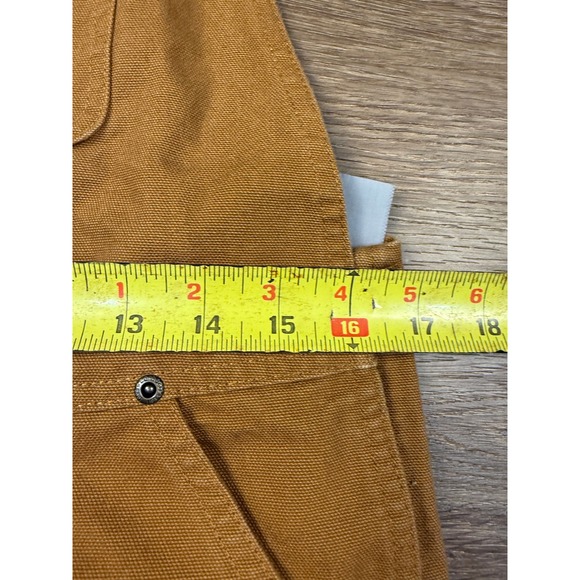 Carhartt Kids Tan Canvas Bib Overalls pants Size 12 Outdoor - Picture 8 of 13